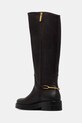 Obuwie Tommy Hilfiger kozaki skórzane TH HORSEBIT RIDING LONG BOOT FW0FW08863 brązowy