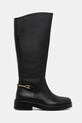 Tommy Hilfiger kozaki skórzane TH HORSEBIT RIDING LONG BOOT FW0FW08863 czarny AW25