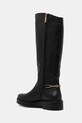 Obuwie Tommy Hilfiger kozaki skórzane TH HORSEBIT RIDING LONG BOOT FW0FW08863 czarny