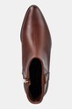 Tommy Hilfiger botki skórzane TH LEATHER POINTY ZIP BOOTIE brązowy FW0FW08980
