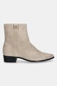Tommy Hilfiger botki zamszowe TH SUEDE POINTY ZIP BOOTIE FW0FW08981 beżowy AW25