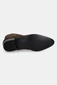 Σουέτ μπότες Tommy Hilfiger TH SUEDE POINTY ZIP BOOTIE FW0FW08981 καφέ