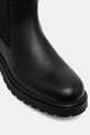 Tommy Hilfiger kozaki skórzane TH LTHR CLEATED LONG BOOT czarny FW0FW08985