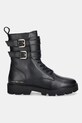 Шкіряні черевики Tommy Hilfiger TH LTHR BIKER LACEUP FW0FW08986 чорний AW25
