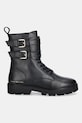Δερμάτινες μπότες Tommy Hilfiger TH LTHR BIKER LACEUP FW0FW08986 μαύρο AW25