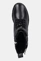 Δερμάτινες μπότες Tommy Hilfiger TH LTHR BIKER LACEUP μαύρο FW0FW08986