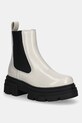 Tommy Hilfiger sztyblety skórzane TH SHINY LEATHER CHELSEA brak zapięcia beżowy FW0FW09042