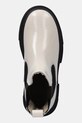 Tommy Hilfiger sztyblety skórzane TH SHINY LEATHER CHELSEA beżowy FW0FW09042