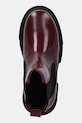 Kožne gležnjače Tommy Hilfiger TH SHINY LEATHER CHELSEA bordo FW0FW09042