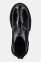 Tommy Hilfiger sztyblety skórzane TH SHINY LEATHER CHELSEA czarny FW0FW09042