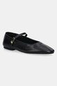 Tommy Hilfiger baleriny skórzane SMOOTH LEATHER MARYJANE czarny FW0FW09152