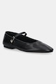 Tommy Hilfiger baleriny skórzane SMOOTH LEATHER MARYJANE czarny FW0FW09152