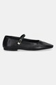 Tommy Hilfiger baleriny skórzane SMOOTH LEATHER MARYJANE FW0FW09152 czarny AW25