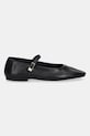 Tommy Hilfiger baleriny skórzane SMOOTH LEATHER MARYJANE FW0FW09152 czarny AW25