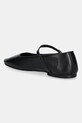 Obuwie Tommy Hilfiger baleriny skórzane SMOOTH LEATHER MARYJANE FW0FW09152 czarny