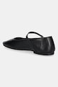 Obuwie Tommy Hilfiger baleriny skórzane SMOOTH LEATHER MARYJANE FW0FW09152 czarny