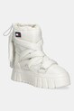 Tommy Jeans śniegowce TJW CHUNKY SNOW BOOT NYLON ocieplane beżowy EN0EN02842