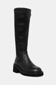 Kozačky Tommy Jeans TJW STRETCHY LONG BOOT nezateplené černá EN0EN02851