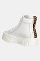 Încălțăminte Tommy Jeans sneakers din piele TJW VULC FLATFORM LEOPARD EN0EN02858 alb