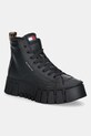Δερμάτινα αθλητικά παπούτσια Tommy Jeans TJW VULC FLATFORM LEOPARD άλλο μαύρο EN0EN02858