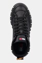 Δερμάτινα αθλητικά παπούτσια Tommy Jeans TJW VULC FLATFORM LEOPARD μαύρο EN0EN02858