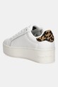 Obuwie Tommy Jeans sneakersy skórzane TJW FLATFORM LEOPARD SNEAKER EN0EN02930 biały