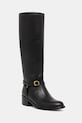 Polo Ralph Lauren kozaki skórzane Riding Boot nieocieplane czarny 818963422002.001