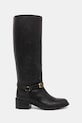 Polo Ralph Lauren kozaki skórzane Riding Boot 818963422002.001 czarny AW25