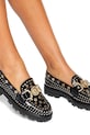 Kurt Geiger London mokasyny skórzane Mansion Stud Loafer 4737405309.BLKCOMB