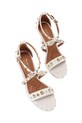 Kurt Geiger London szpilki Mini Bow Eyelet Sandal 4711944109.BONECOMB beżowy AW25