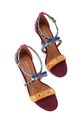 Kurt Geiger London szpilki skórzane Mini Bow Eyelet Sandal 4711969109.MULTOTHER multicolor AW25
