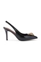 Kurt Geiger London szpilki skórzane Belgravia High Sling szpilka czarny 3422800309.BLACK