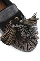 Obutev Mokasini iz semiša Kurt Geiger London Pom Pom Moccasin 4369500609.BLACK črna