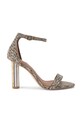 Kurt Geiger London szpilki Perspex Heel Sandal syntetyczny złoty 4726940609.BEIGE