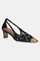 Обувки с дебел ток Kurt Geiger London Regent Open Court дебел черен 4703500609.BLACK