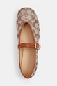 Baleríny Coach Sculpted C Soft Mary Jane hnědá CBP01.BAR