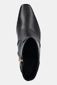 Coach cizme de piele Sculpted C Kitten Heel Leather Bootie negru CBP25.BLK