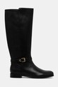Lauren Ralph Lauren kozaki skórzane Brooke Tll 2 802967769001.001 czarny AW25