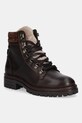 Barbour stivaletti alla caviglia in pelle Bamburgh tessile marrone LFO0770BR96