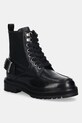 Barbour botki skórzane Leonie płaski czarny LFO0778BK91