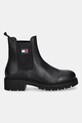 Tommy Jeans sztyblety TJW CHELSEA LEATHER BOOT EN0EN02825 czarny AW25
