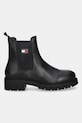 Topánky chelsea Tommy Jeans TJW CHELSEA LEATHER BOOT EN0EN02825 čierna AW25