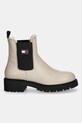 Кожаные полусапоги Tommy Jeans TJW CHELSEA BOOT WL EN0EN02826 бежевый AW25