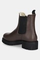 Obuwie Tommy Jeans sztyblety skórzane TJW CHELSEA BOOT WL EN0EN02826 brązowy