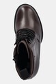 Tommy Jeans botki skórzane TJW HEEL LACE UP BOOT brązowy EN0EN02832
