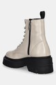 Obuwie Tommy Jeans workery skórzane TJW CHUNKY SHINY LEATHER BOOT EN0EN02848 beżowy
