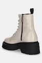 Obuwie Tommy Jeans workery skórzane TJW CHUNKY SHINY LEATHER BOOT EN0EN02848 beżowy