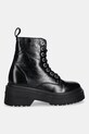 Tommy Jeans workery skórzane TJW CHUNKY SHINY LEATHER BOOT EN0EN02848 czarny AW25