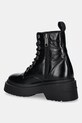 Obuwie Tommy Jeans workery skórzane TJW CHUNKY SHINY LEATHER BOOT EN0EN02848 czarny
