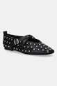Tommy Jeans baleriny skórzane MARYJANE STUDDED BALLERINA czarny EN0EN02886